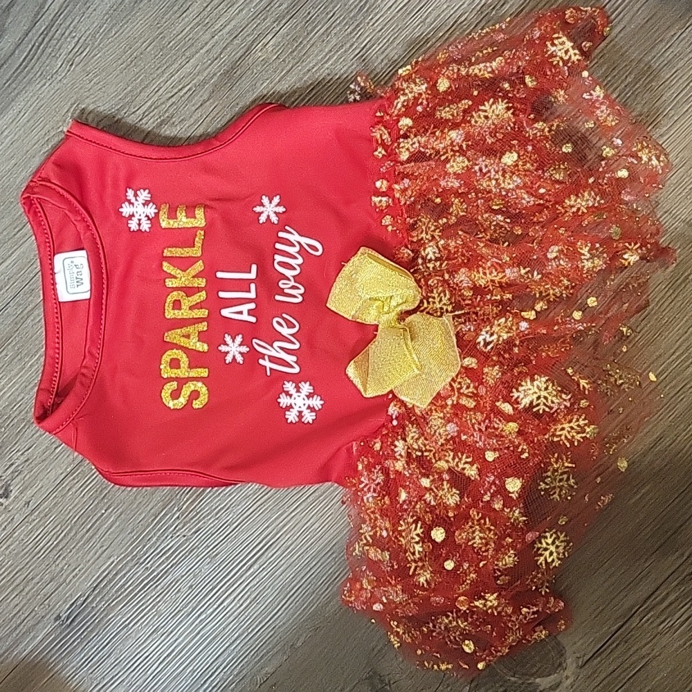 Simply wag medium christmas dog outfit